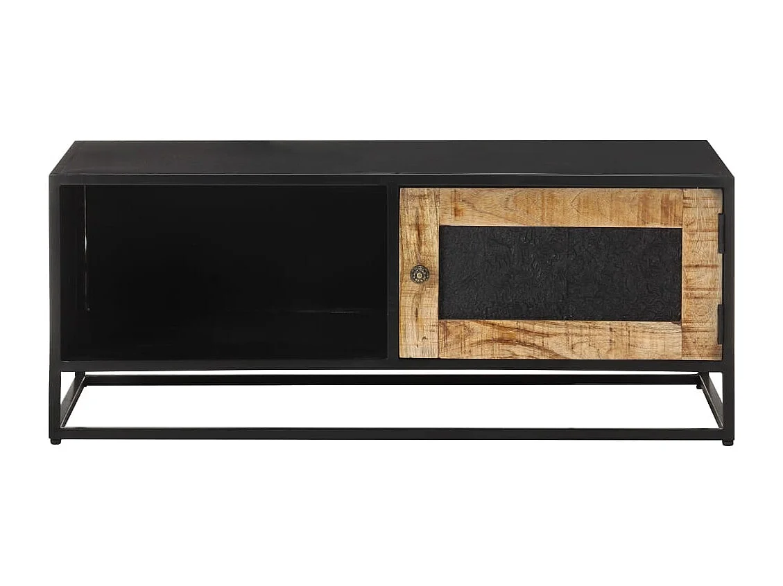 Table basse salon-Table d'appoint 90x50x35 cm Bois de manguier brut SHL39917