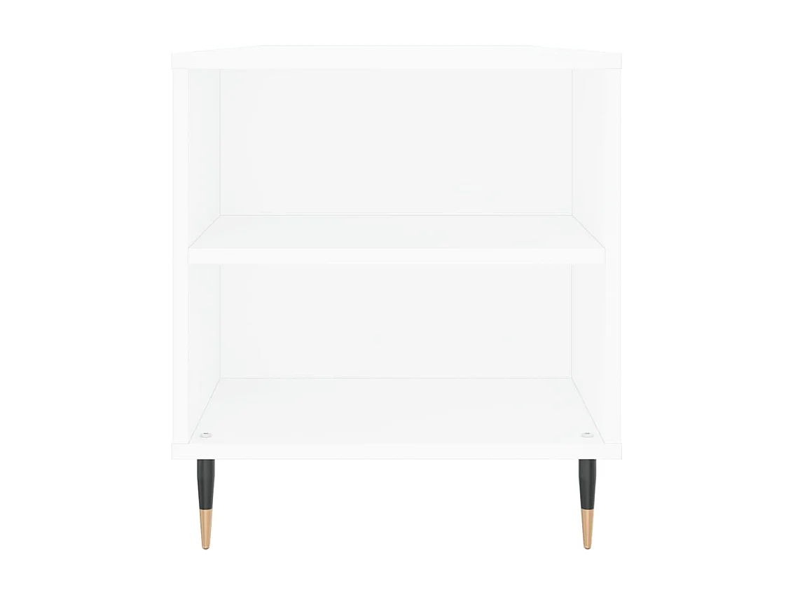 Couchtisch-Wohnzimmertisch-Beistelltische Weiß 102x44,5x50 cm Holzwerkstoff SHL94277