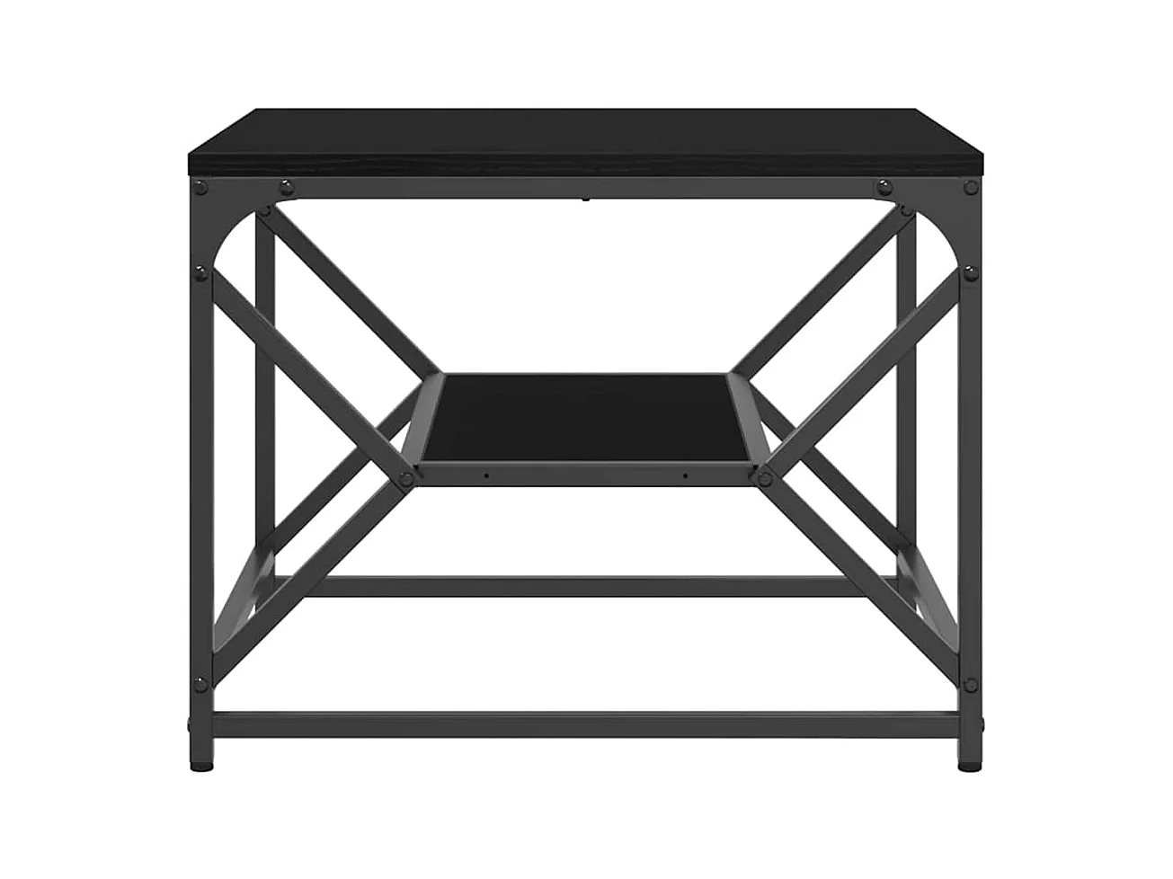 Mesa de centro-Mesa auxiliar-Mesita de centro madera de ingeniería blanco 79x49x41 cm SHL3363