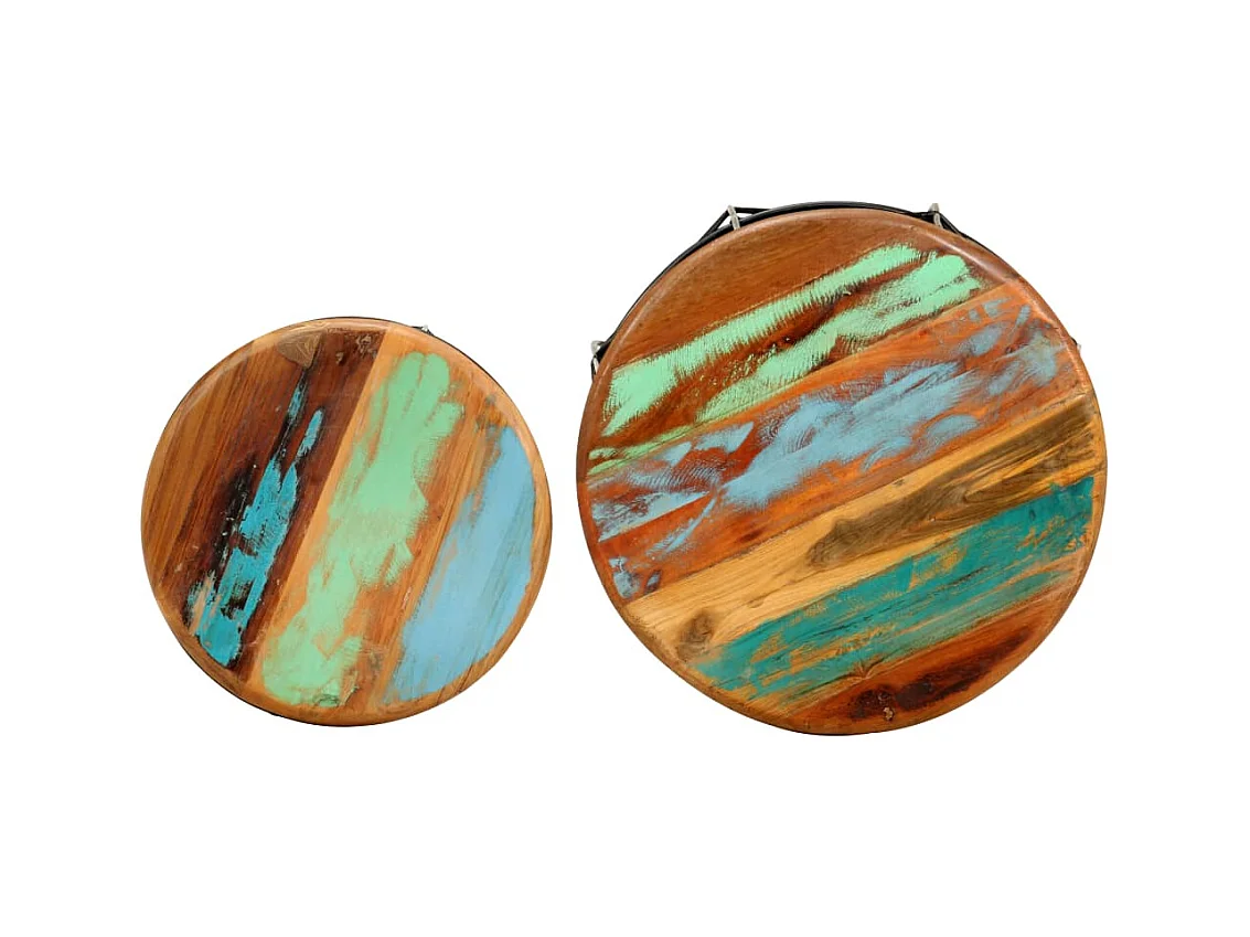 Mesa de centro | Mesa de café | Mesa auxiliar Roble artisan 75x75x38 cm Madera contrachapada SHL4862