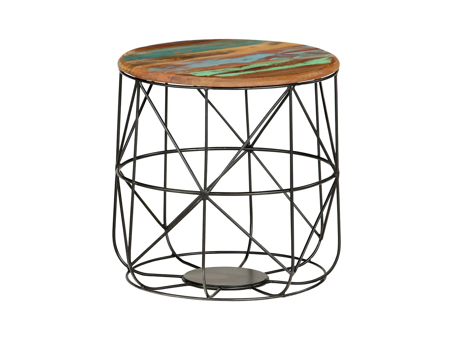 Mesa de centro | Mesa de café | Mesa auxiliar Roble artisan 75x75x38 cm Madera contrachapada SHL4862