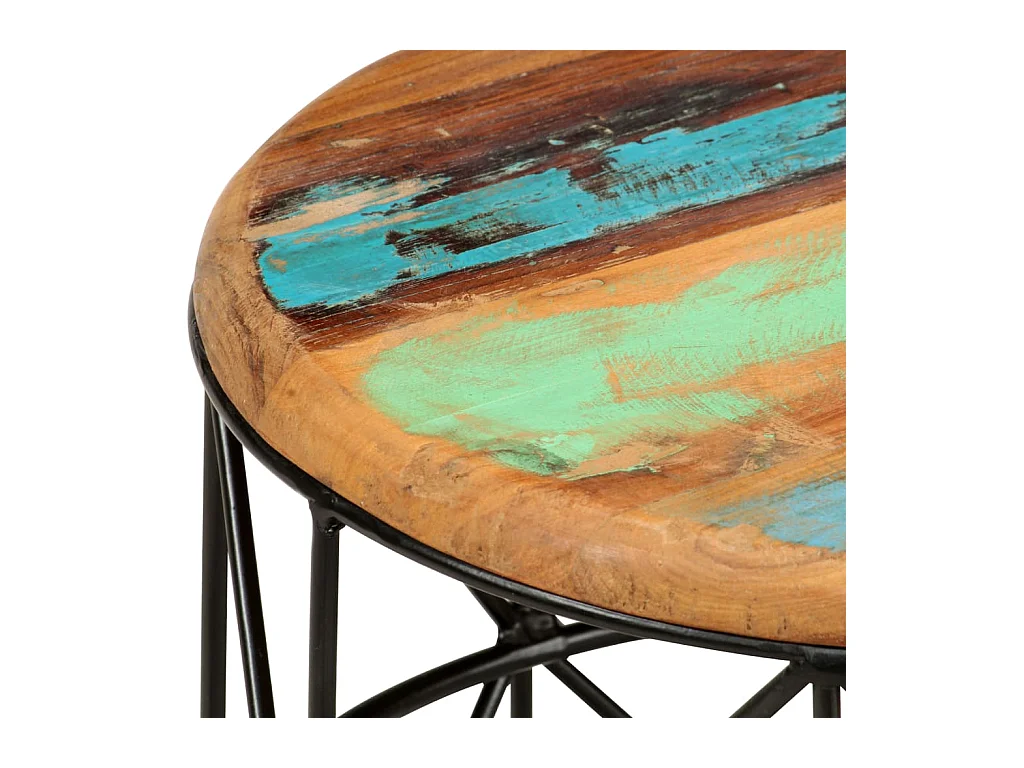 Mesa de centro | Mesa de café | Mesa auxiliar Roble artisan 75x75x38 cm Madera contrachapada SHL4862