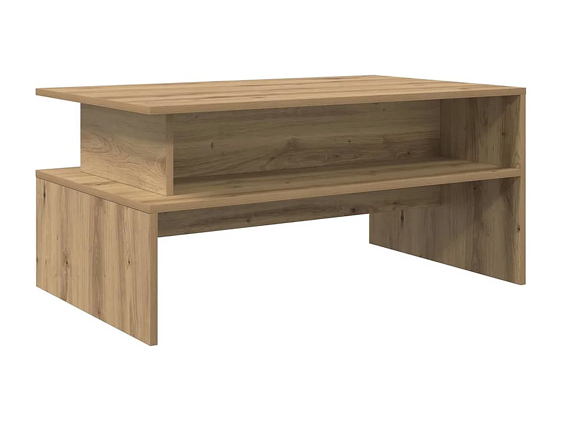 Couchtisch-Wohnzimmertisch-Beistelltische Artisan-Eiche 90x55x42,5 cm Holzwerkstoff SHL77721