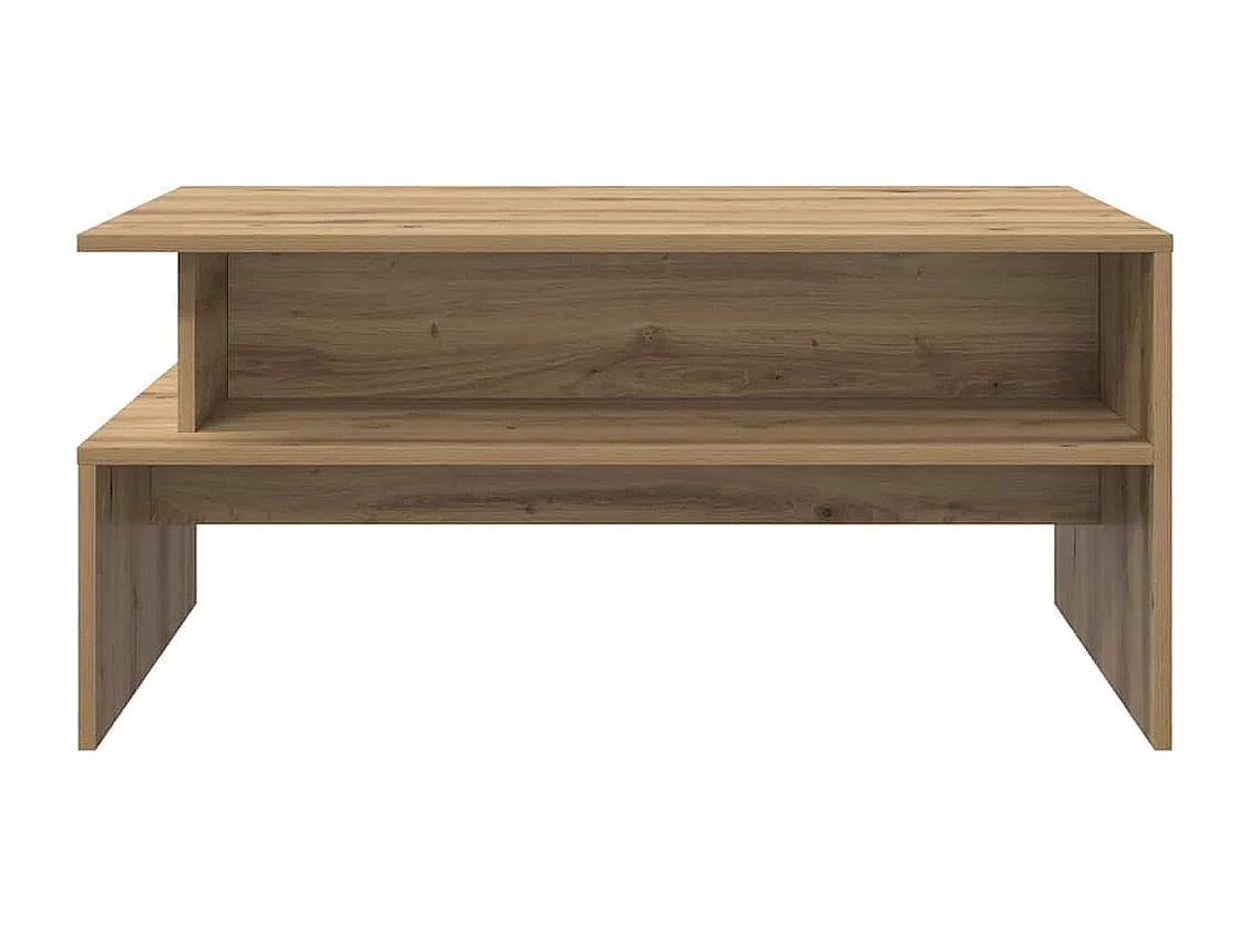 Couchtisch-Wohnzimmertisch-Beistelltische Artisan-Eiche 90x55x42,5 cm Holzwerkstoff SHL77721