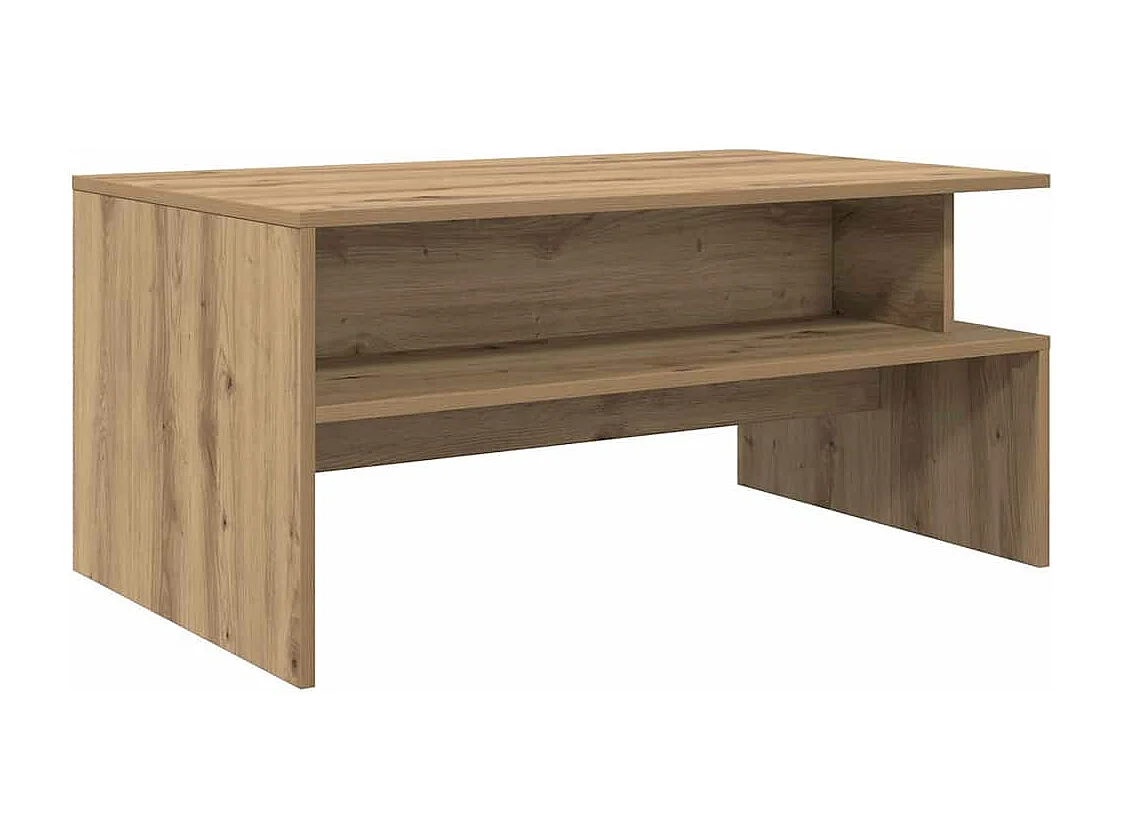 Couchtisch-Wohnzimmertisch-Beistelltische Artisan-Eiche 90x55x42,5 cm Holzwerkstoff SHL77721