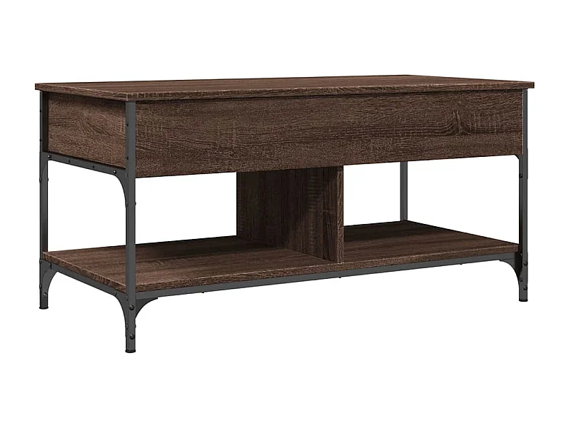 Mesa de centro-Mesa auxiliar de madera maciza reciclada 90x50x35 cm SHL1685