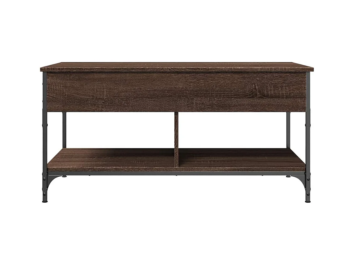 Mesa de centro-Mesa auxiliar de madera maciza reciclada 90x50x35 cm SHL1685