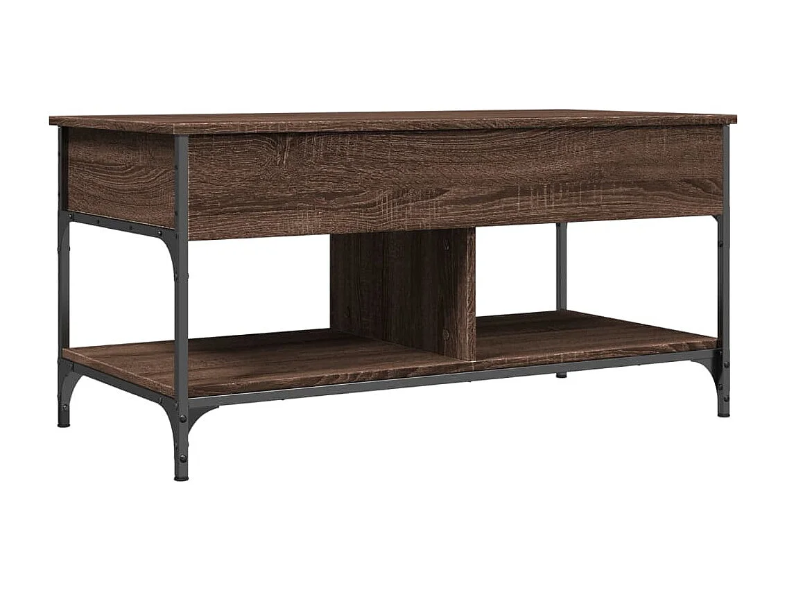 Mesa de centro-Mesa auxiliar de madera maciza reciclada 90x50x35 cm SHL1685