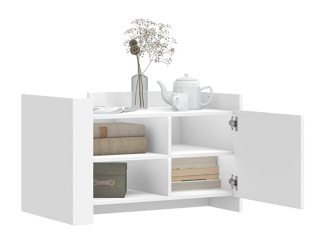 Mesa de centro-Mesa auxiliar madera maciza de acacia y mango 110x60x38 cm SHL41631