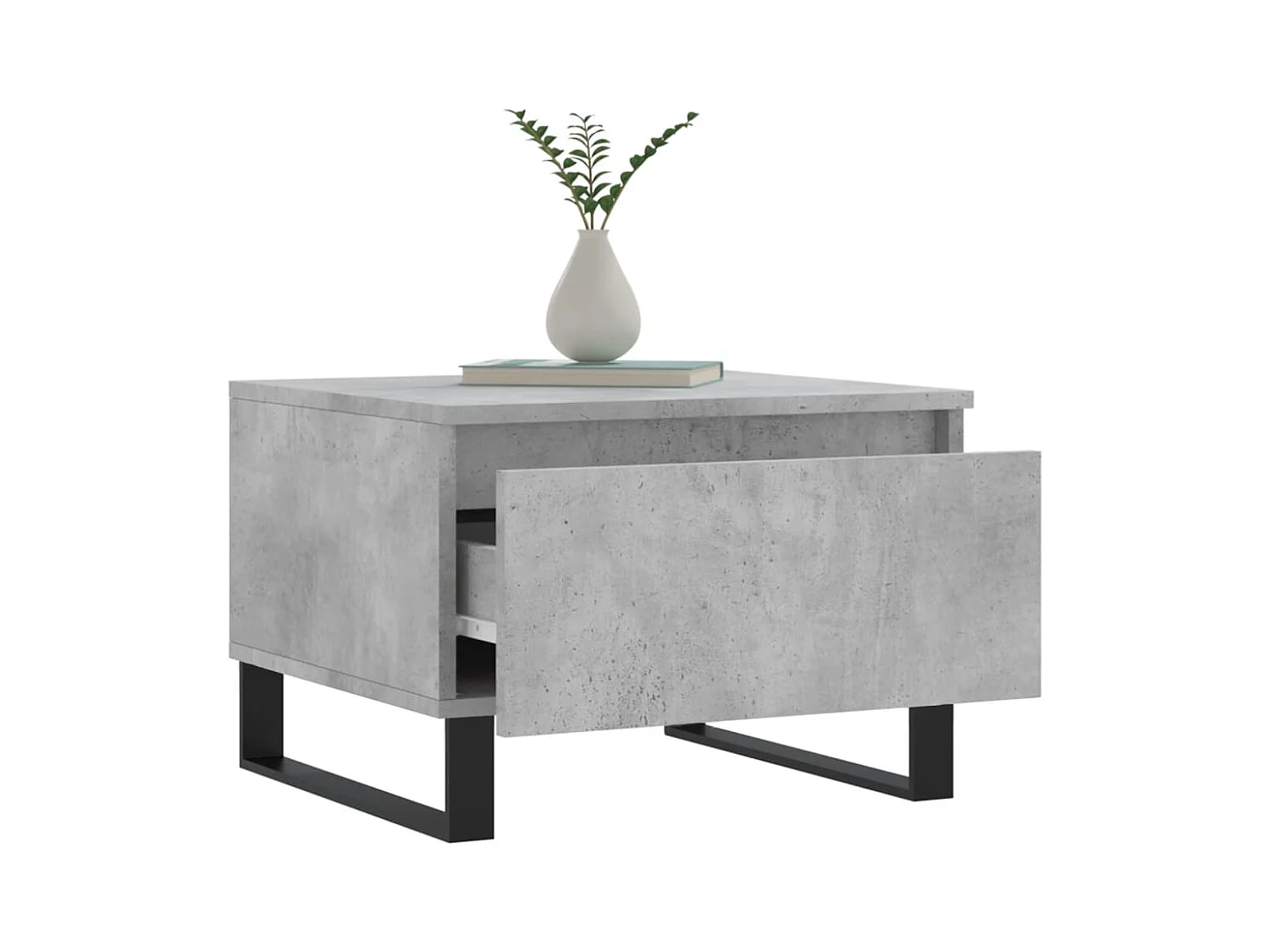 Mesa de centro | Mesa auxiliar madera maciza de pino marrón cera 80x50x40 cm SHL222443