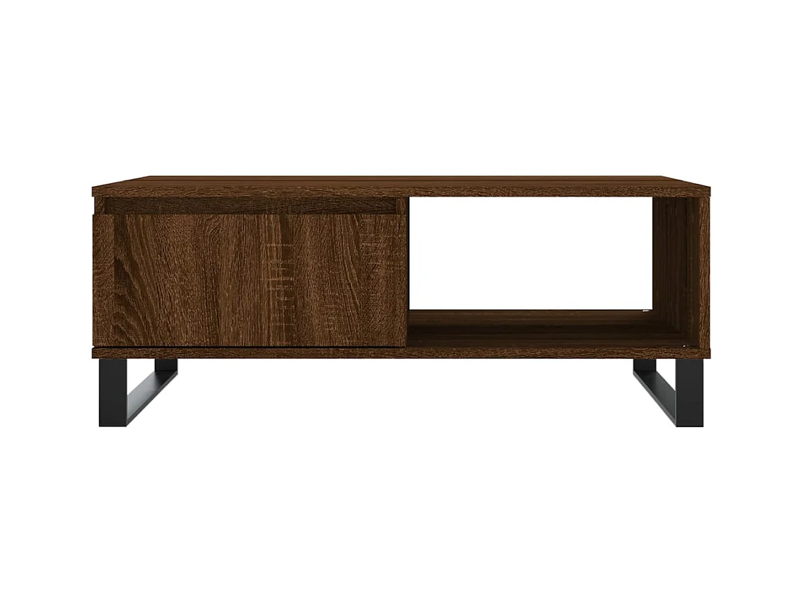 Mesa de centro | Mesa auxiliar madera de ingeniería madera antigua 79x49x41 cm SHL3561