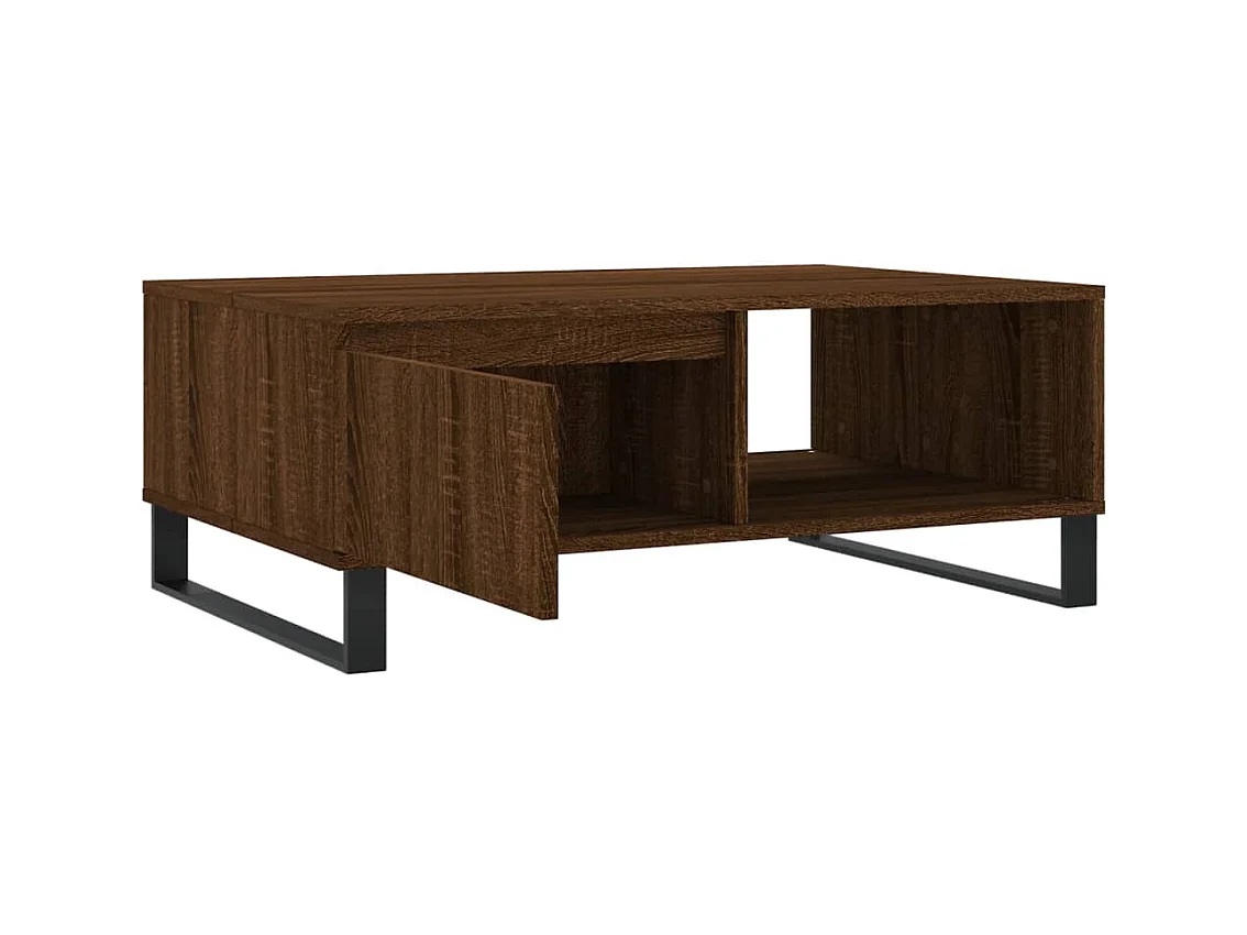 Mesa de centro | Mesa auxiliar madera de ingeniería madera antigua 79x49x41 cm SHL3561