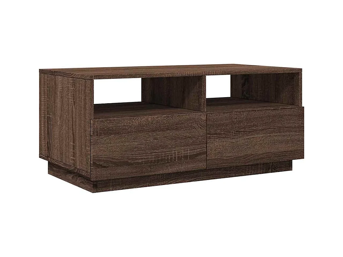 Mesa de centro-Mesa auxiliar de madera maciza de mango y acero 50x40 cm SHL4241
