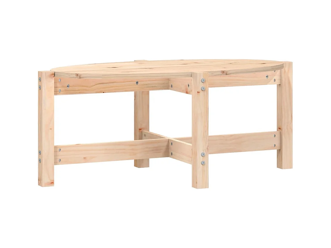 Table basse salon-Table d'appoint 87x48x35 cm Bois massif de pin SHL1979