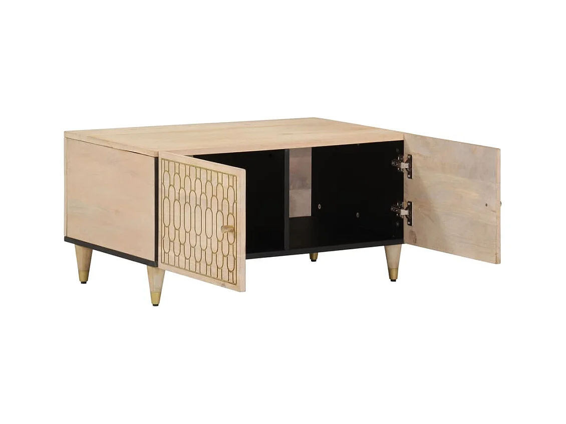 Table basse salon-Table d'appoint 80x50x40 cm bois de manguier massif SHL10907