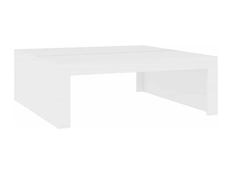 Salontafel | Woonkamertafel | Koffietafel 100x100x35 cm bewerkt hout wit