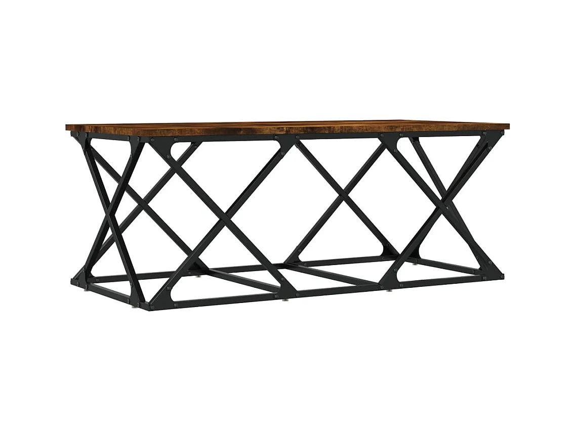 Mesa de centro-Mesa auxiliar con patas de metal 2 unidades blanco 50x50x40 cm SHL3294