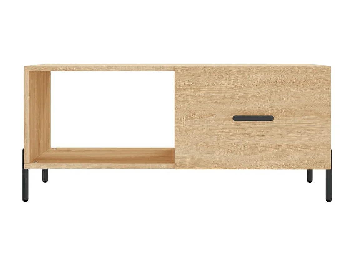 Table basse salon-Table d'appoint chêne sonoma 90x50x40 cm bois d'ingénierie SHL75419