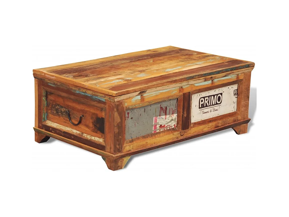 Juego de 3 pzas Mesas de centro | Mesa auxiliar madera maciza reciclada SHL2828