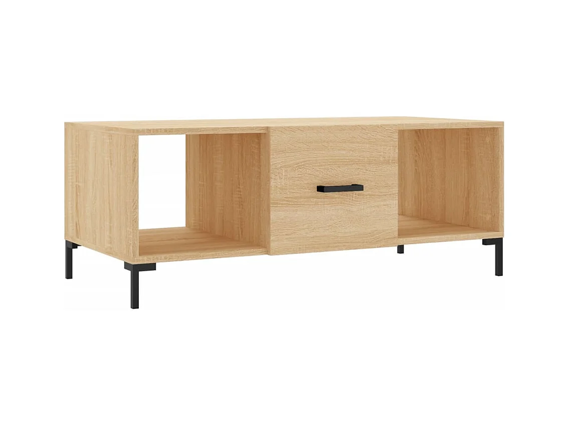 Mesa de centro | Mesa auxiliar madera de ingeniería roble ahumado 100x51x40 cm SHL2911