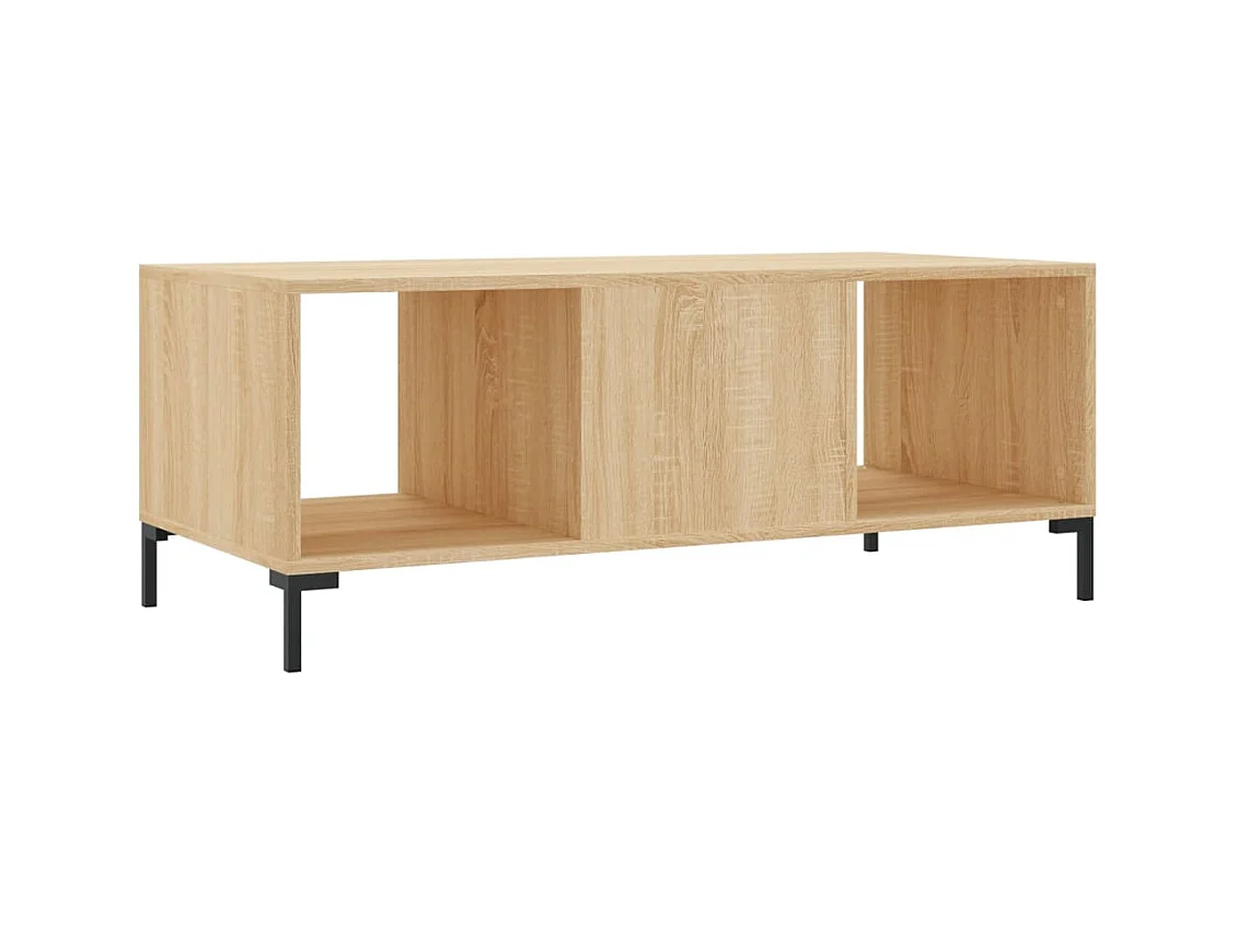Mesa de centro | Mesa auxiliar madera de ingeniería roble ahumado 100x51x40 cm SHL2911