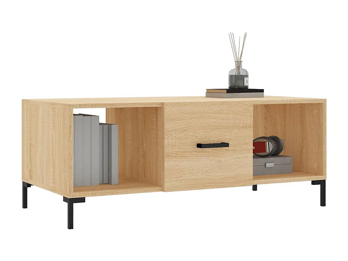 Couchtisch-Wohnzimmertisch-Beistelltische Sonoma-Eiche 102x50x40 cm Holzwerkstoff SHL62364
