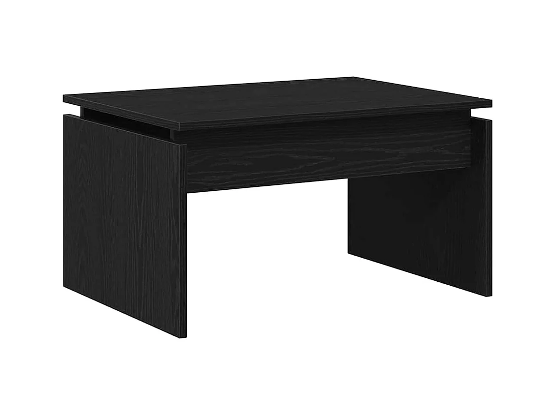 Mesa de centro-Mesa auxiliar-Mesita de centro madera contrachapada gris brillo 103,5x60x35 cm SHL2937