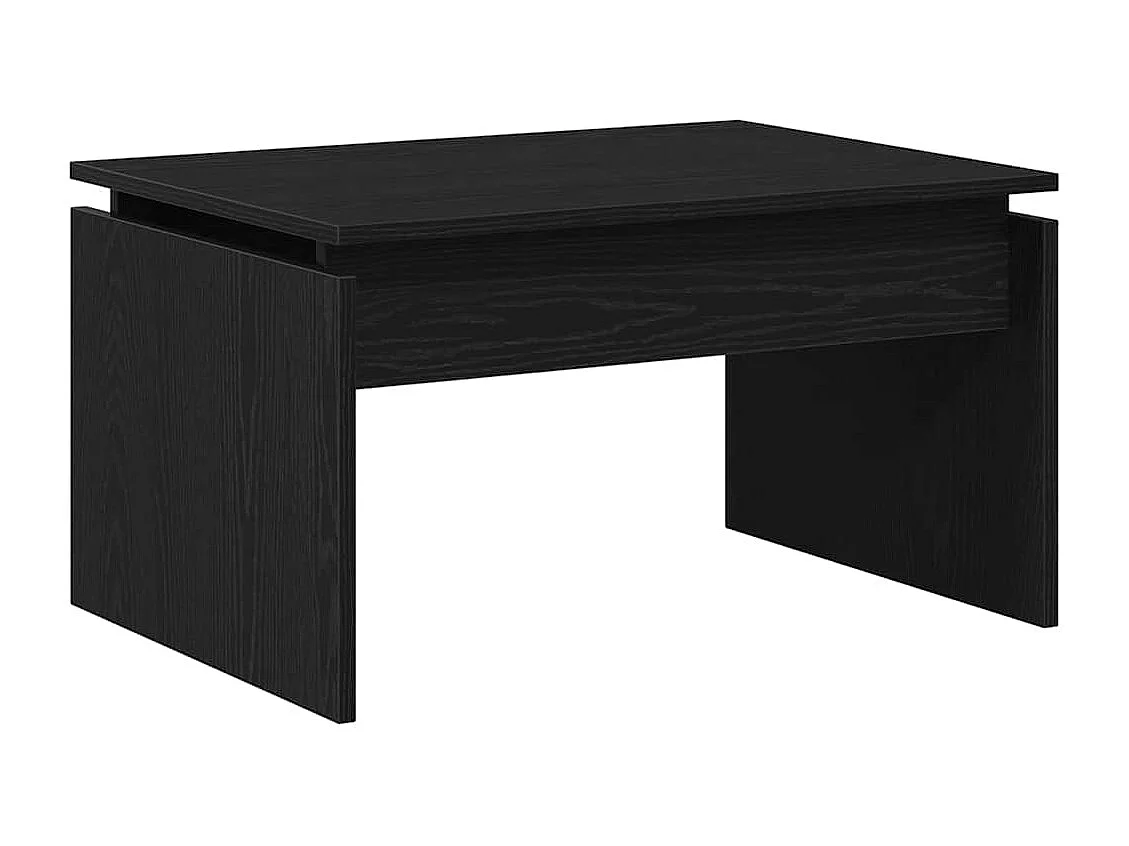 Couchtisch-Wohnzimmertisch-Beistelltische Schwarz Eichen-Optik 68x50x38 cm Holzwerkstoff SHL41000