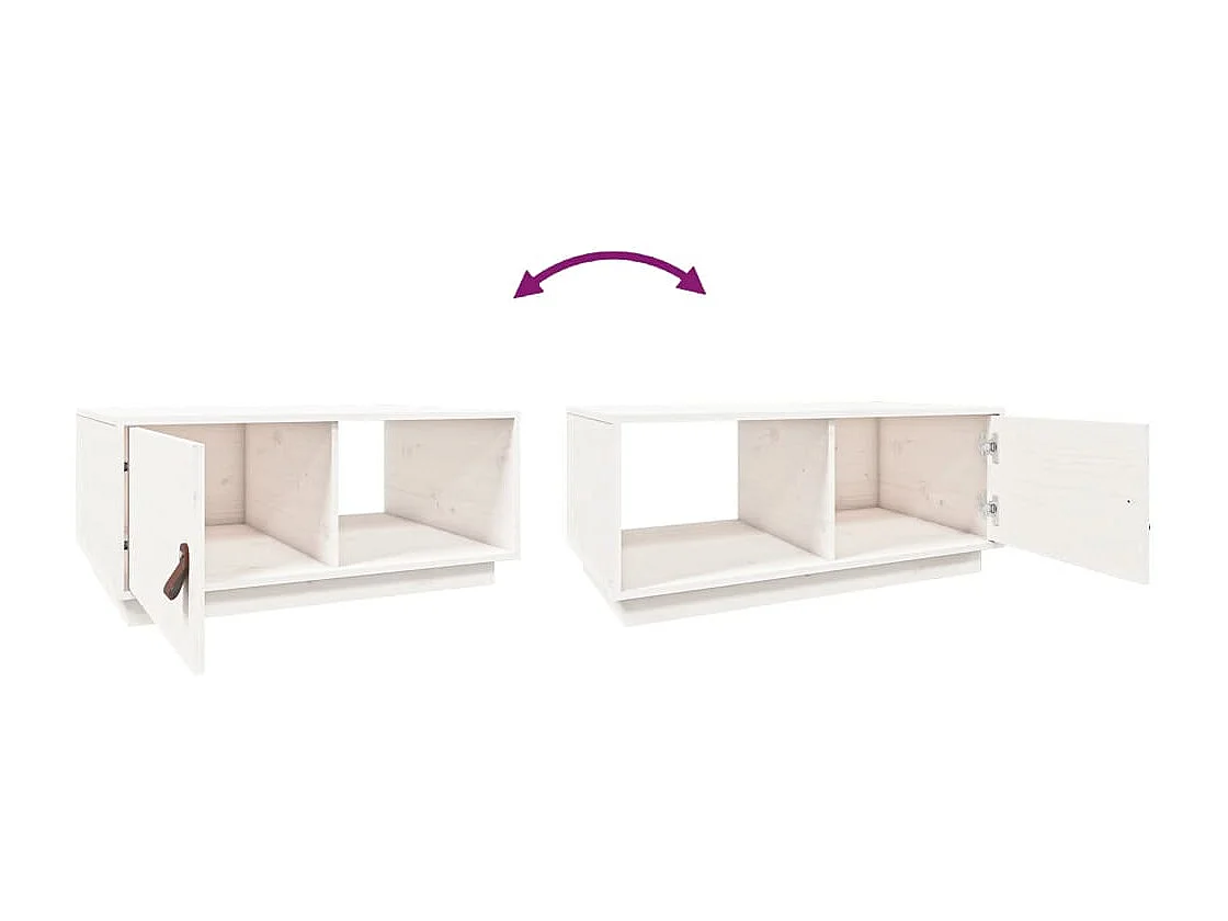 Mesa de centro | Mesa auxiliar madera contrachapada negro 90x50x36,5 cm SHL330