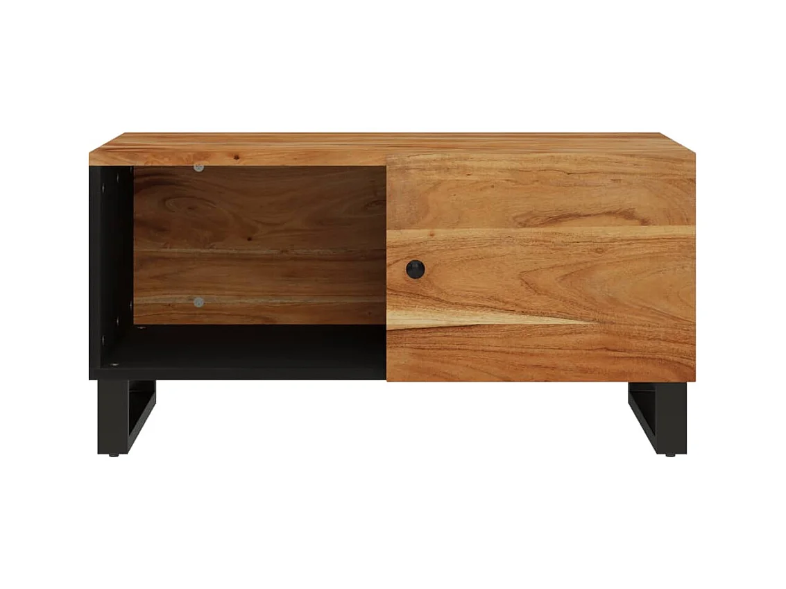 Mesa de centro | Mesa auxiliar con Infinity LED marrón roble 50x53x30 cm SHL2647