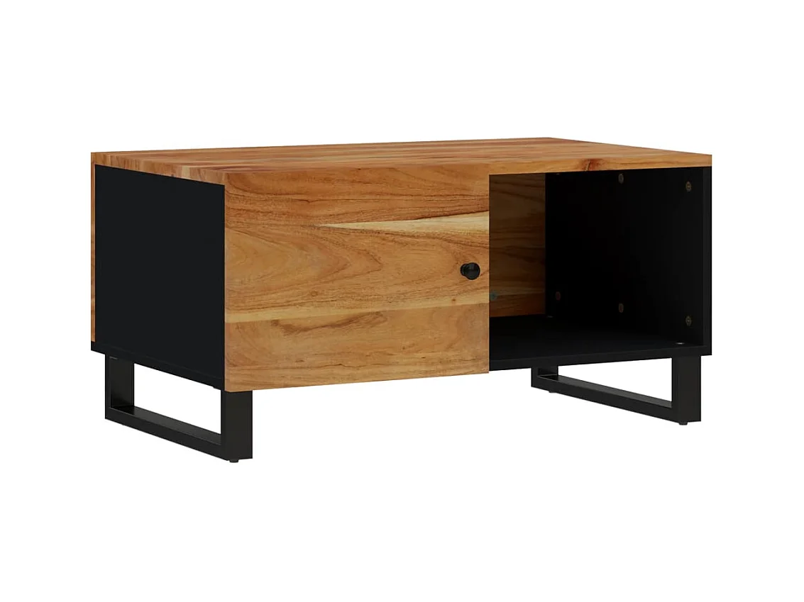 Mesa de centro | Mesa auxiliar con Infinity LED marrón roble 50x53x30 cm SHL2647