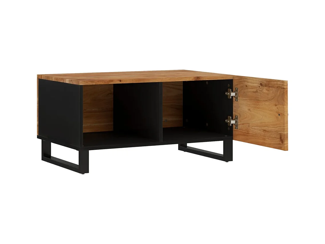 Mesa de centro | Mesa auxiliar con Infinity LED marrón roble 50x53x30 cm SHL2647