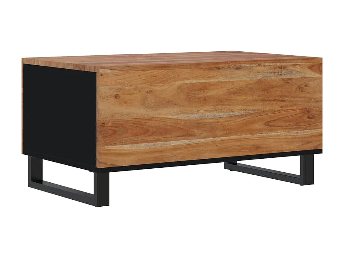 Couchtisch-Sofatisch-Beistelltische 80x50x40 cm Massivholz Akazie & Holzwerkstoff SHL87052