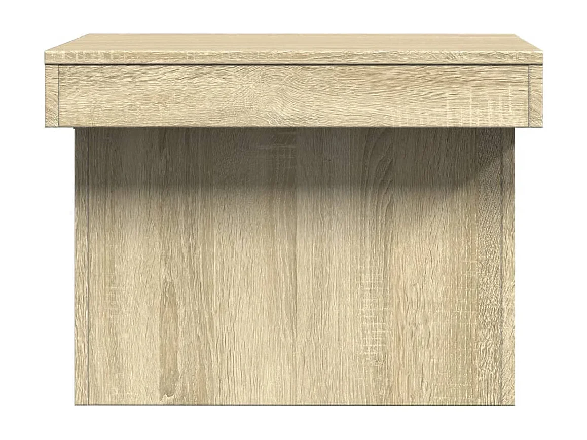 Mesa de centro-Mesa auxiliar de madera maciza de teca 90x50x40 cm SHL1823