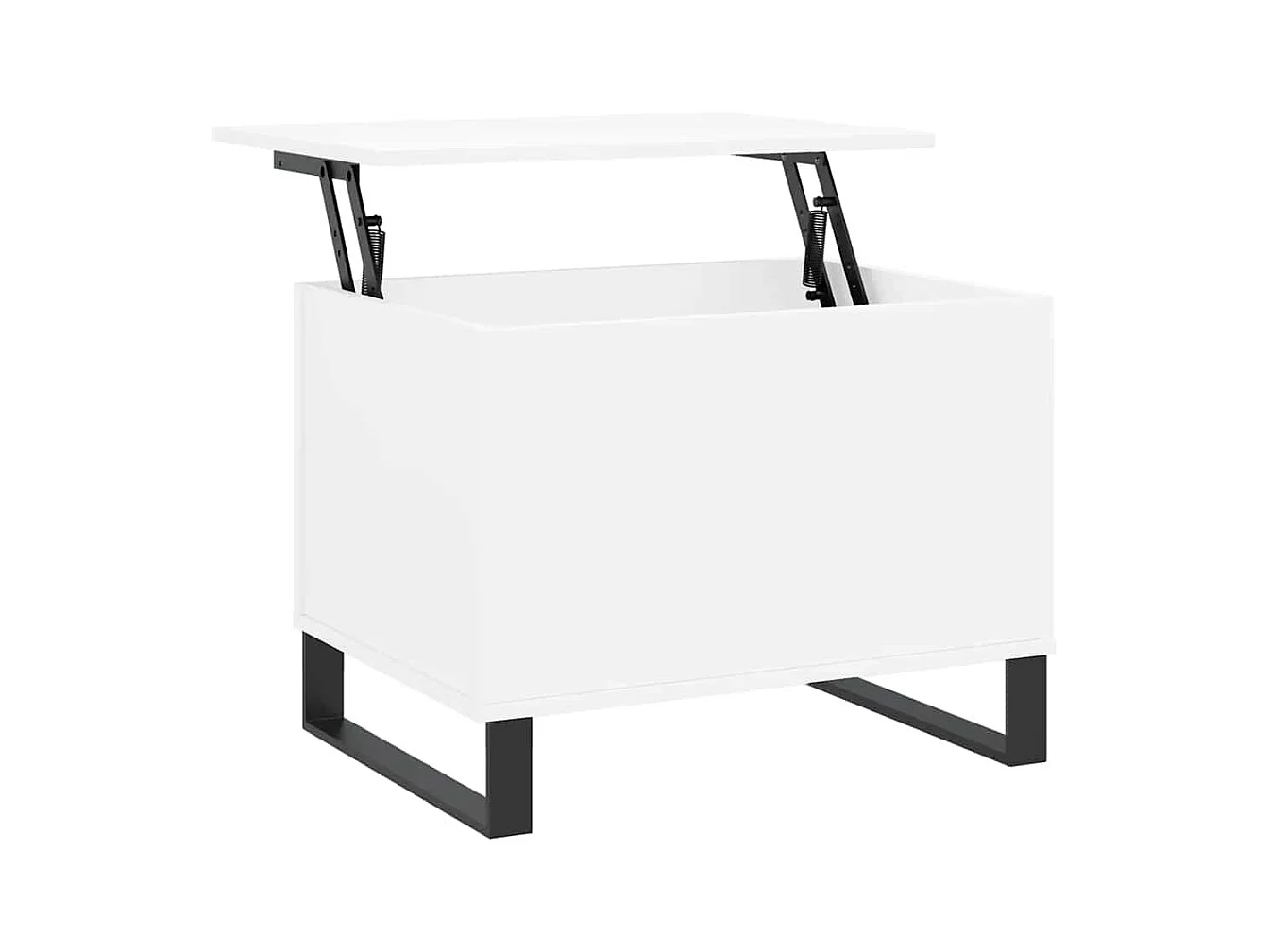 Table basse salon-Table d'appoint Blanc 60x44,5x45 cm Bois d'ingénierie SHL80503