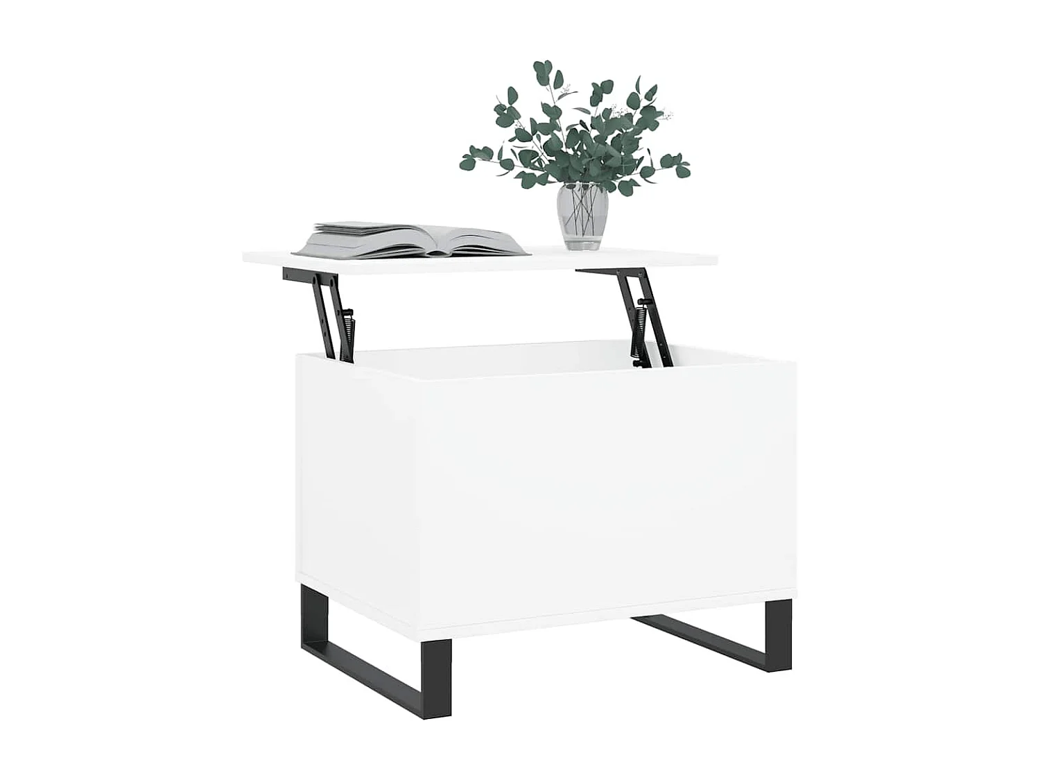 Mesa de centro | Mesa auxiliar NOAIN patas en U madera maciza pino 120x60x40 cm SHL4773