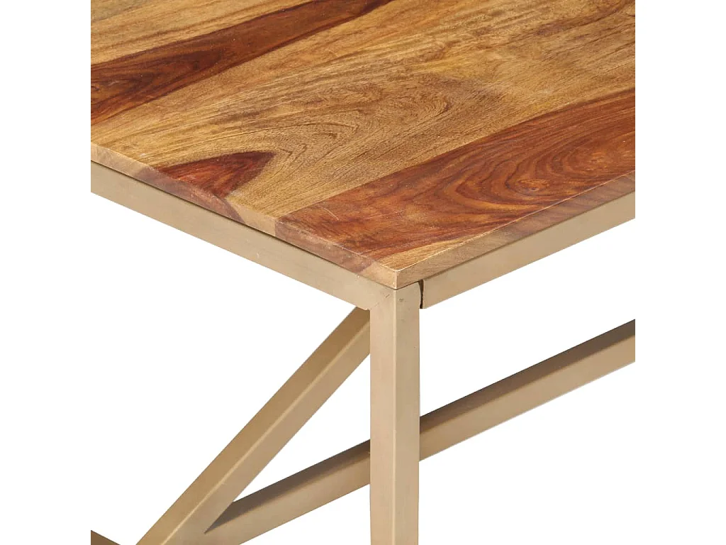 Couchtisch-Beistelltisch-Sofatisch 120x60x40 cm Massivholz SHL53079