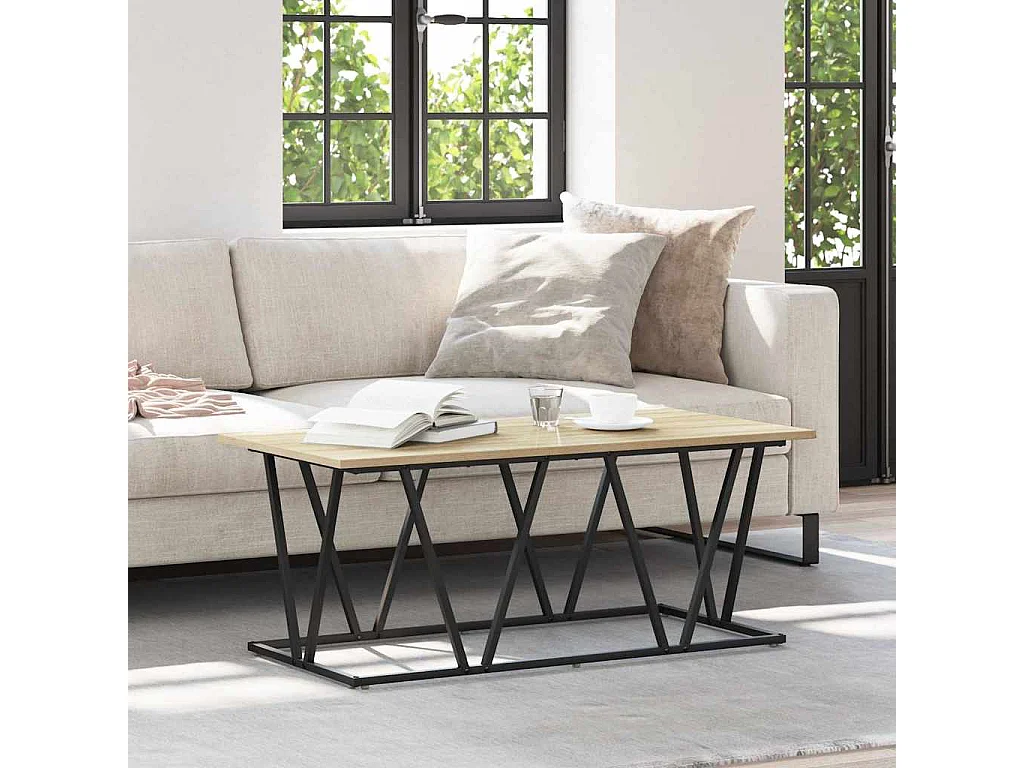 Mesas de centro | Mesas auxiliares 2 uds contrachapada roble Sonoma 40x40x40 cm SHL4214