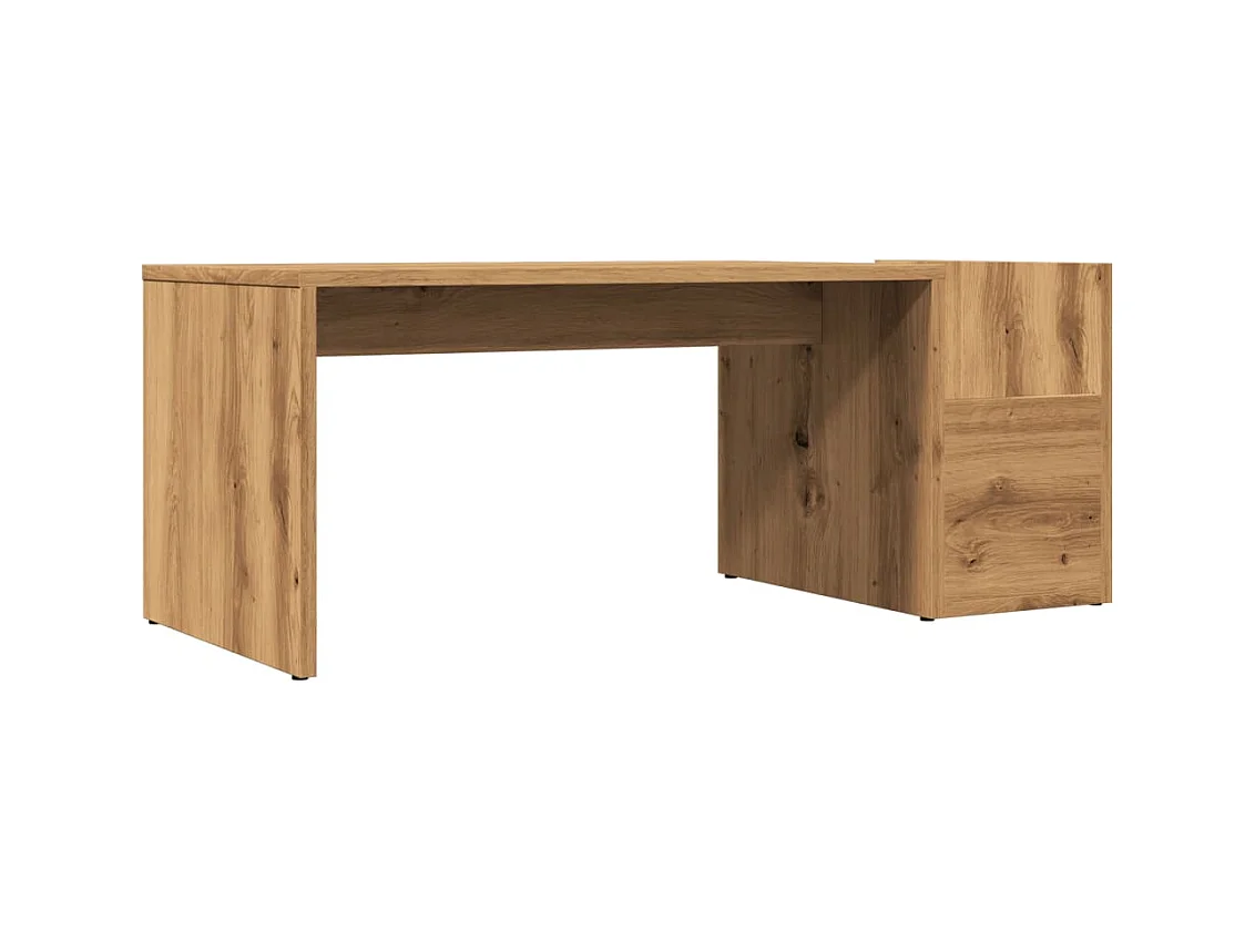Mesa de centro-Mesa auxiliar madera reciclada y contrachapada 80x50x40 cm SHL257114