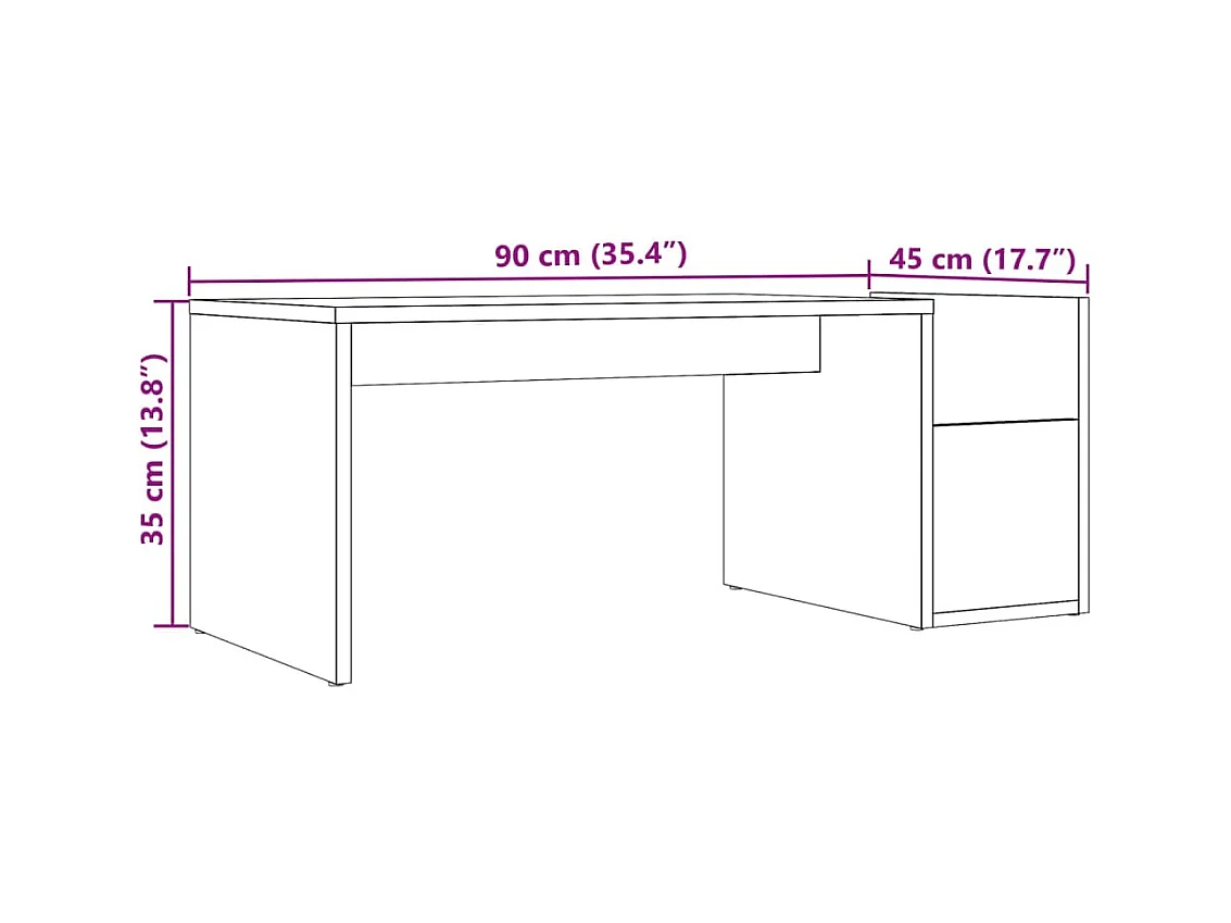 Mesa de centro-Mesa auxiliar madera reciclada y contrachapada 80x50x40 cm SHL257114