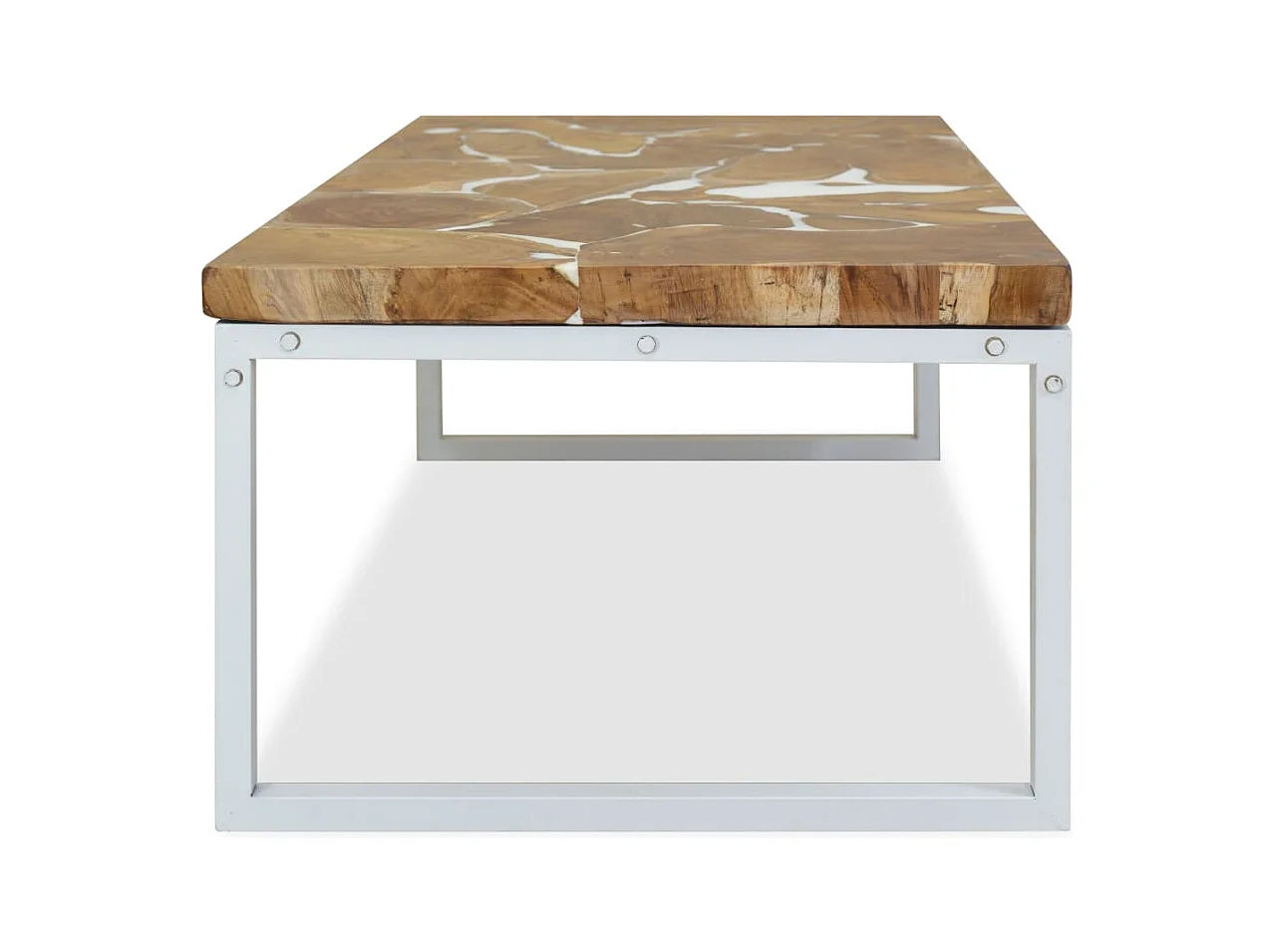 Mesa de centro | Mesa auxiliar salon madera ingeniería y metal gris Sonoma 100x100x30 cm SHL4576