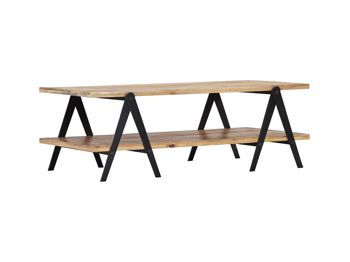 Mesa de centro | Mesa de café | Mesa auxiliar Madera vieja Azul 80x80x31 cm SHL4421