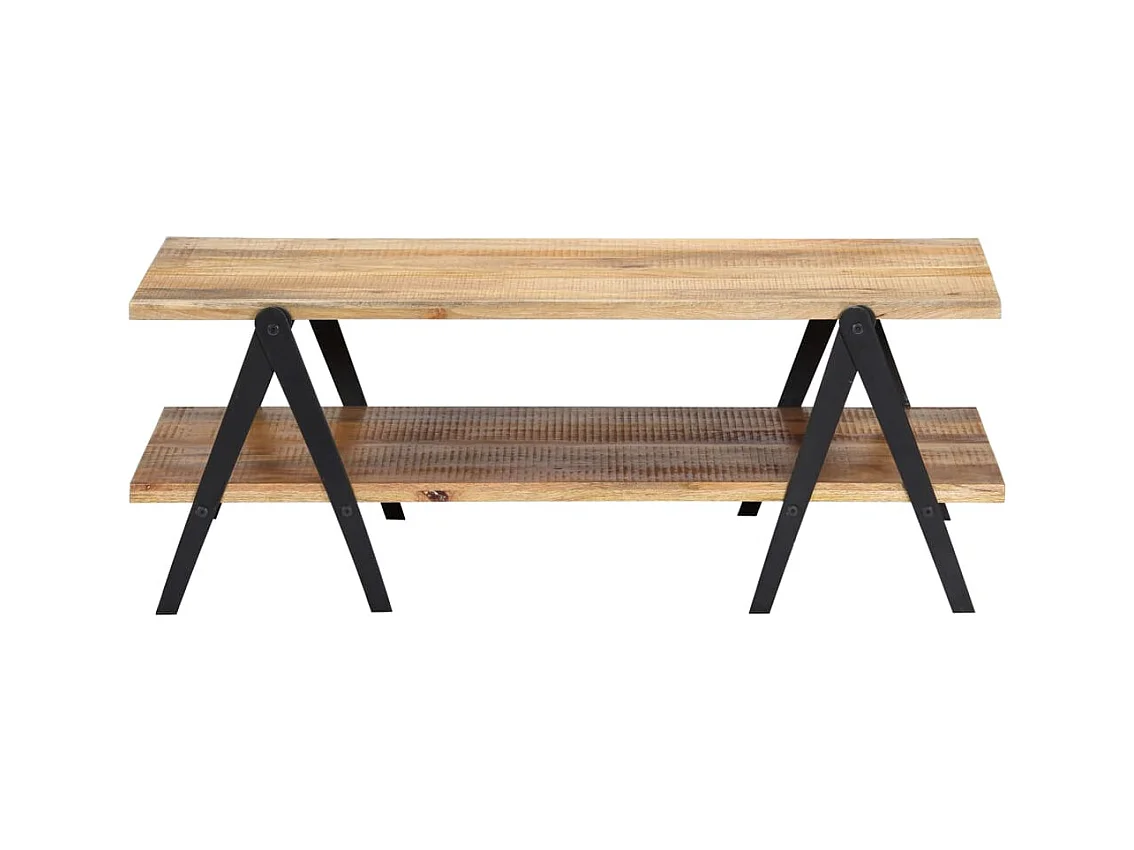 Mesa de centro | Mesa de café | Mesa auxiliar Madera vieja Azul 80x80x31 cm SHL4421