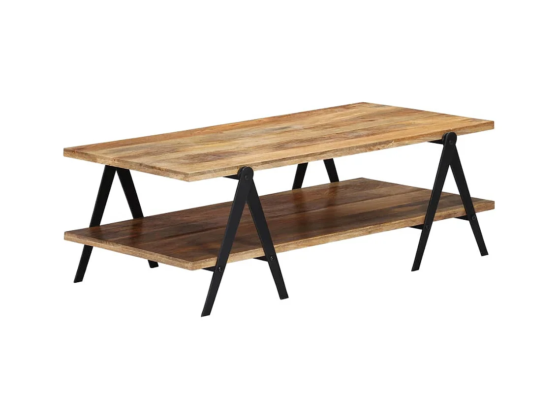 Mesa de centro | Mesa de café | Mesa auxiliar Madera vieja Azul 80x80x31 cm SHL4421
