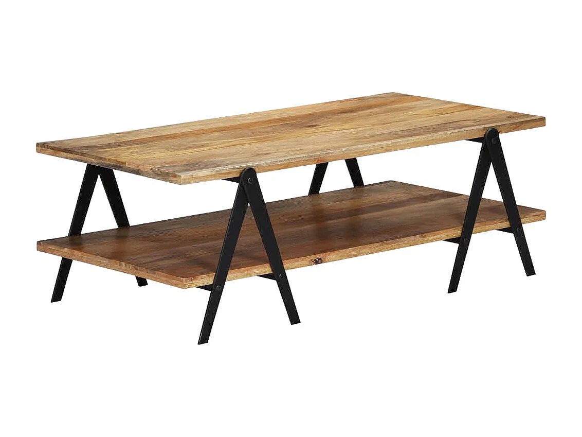 Mesa de centro | Mesa de café | Mesa auxiliar Madera vieja Azul 80x80x31 cm SHL4421