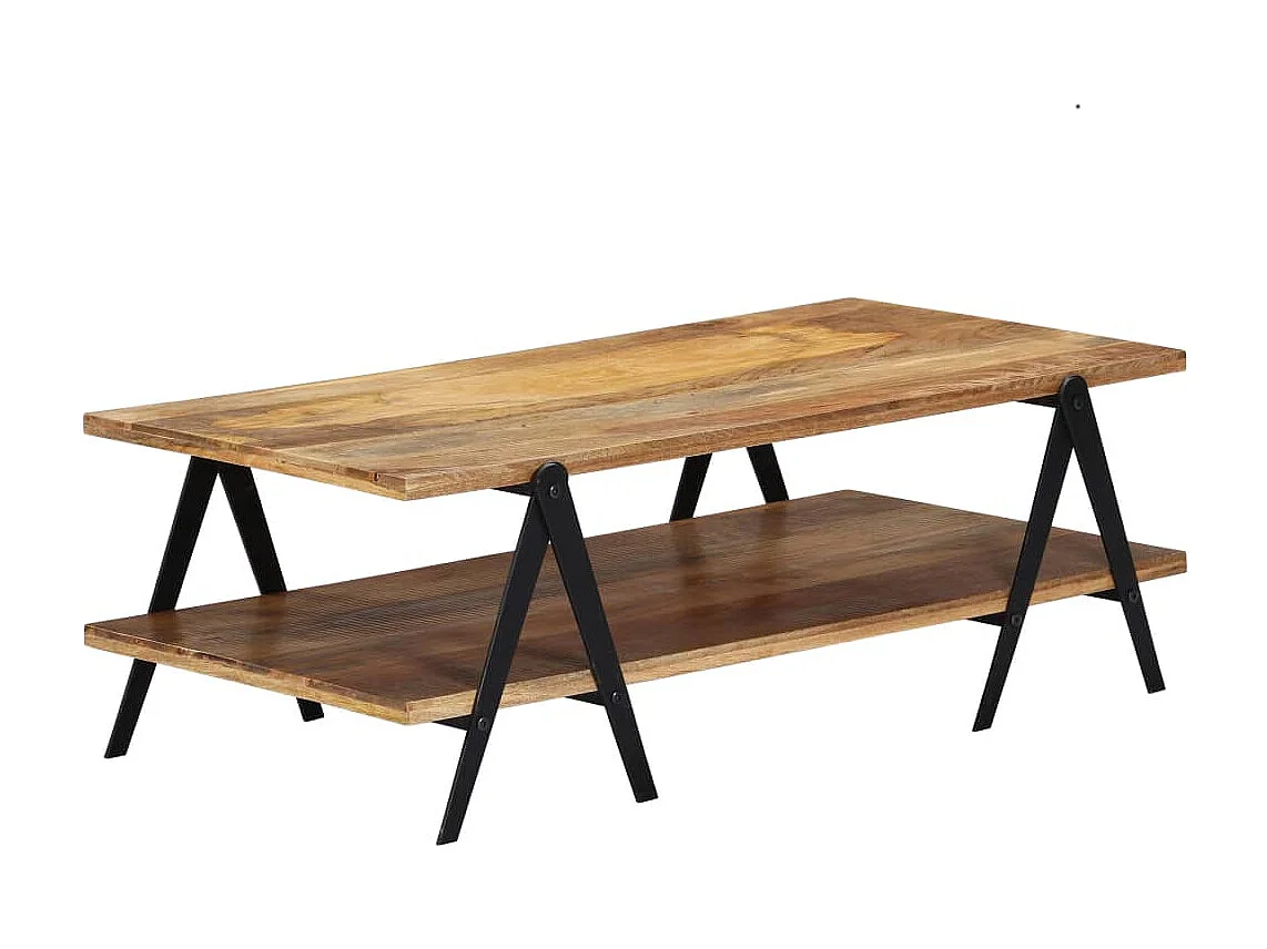 Couchtisch-Beistelltisch-Sofatisch 115x60x40 cm Massivholz Mango SHL18305