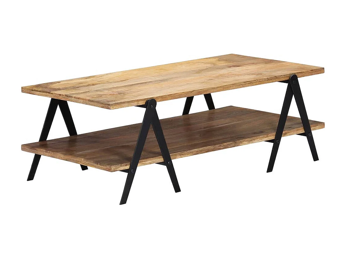 Couchtisch-Beistelltisch-Sofatisch 115x60x40 cm Massivholz Mango SHL18305