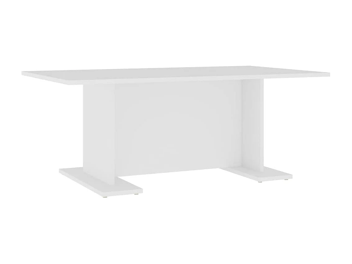 Couchtisch-Sofatisch-Beistelltische Weiß 103,5x60x40 cm Holzwerkstoff SHL80380