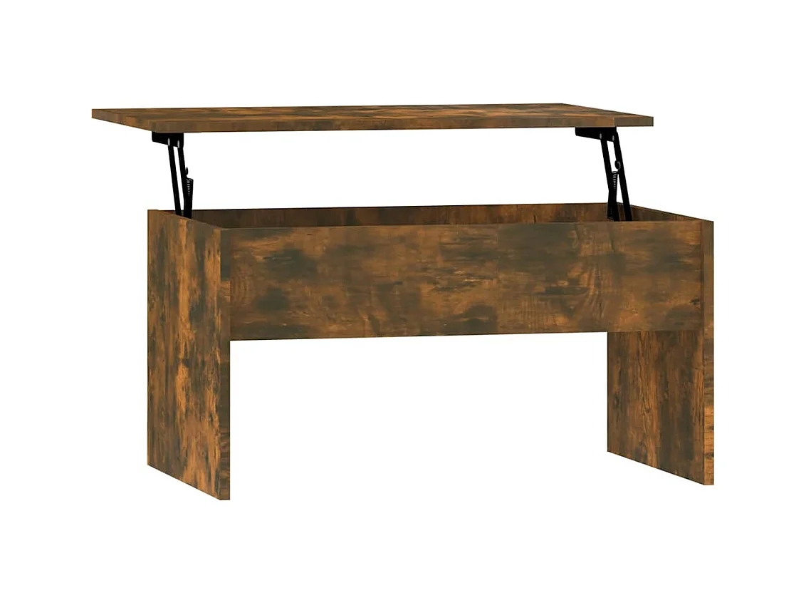 Table basse salon-Table d'appoint Chêne fumé 80x50,5x41,5 cm Bois d'ingénierie SHL20369