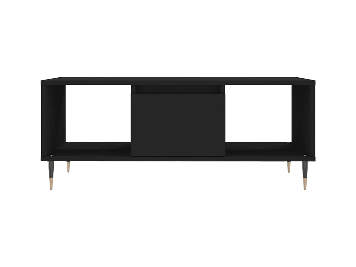 Mesa de centro | Mesa auxiliar madera ingeniería metal gris Sonoma 90x57x35 cm SHL3293